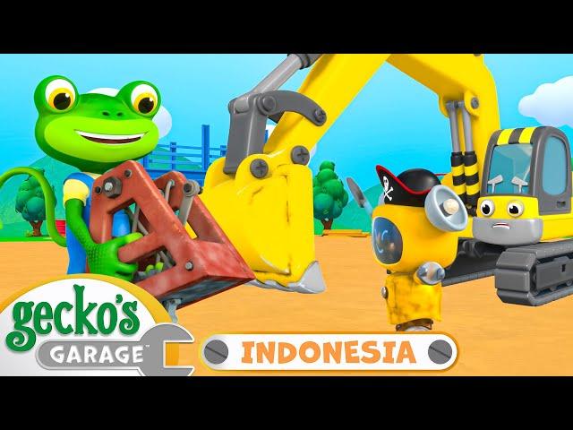 Misteri Rel Kereta Berlumpur | Garasi Gecko | Kartun Populer Anak-Anak | Seru dan Mendidik