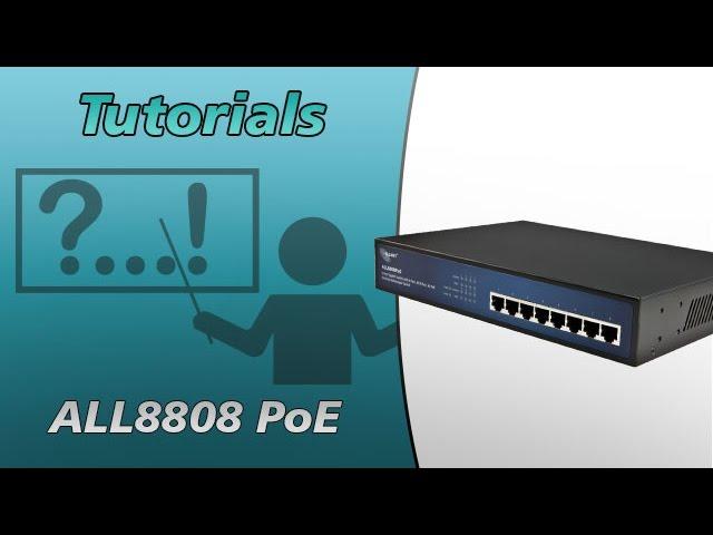 ALL8808 PoE Tutorial | ALLNET