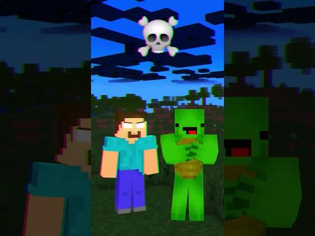 Sigma JJ and Mikey VS Pillager  #sigma #jjandmikey  #minecraft #animation #shorts #memes