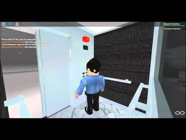 Teknikk/Thyssenkrupp Traction elevator At the Robloxian Supermarket in Roblox