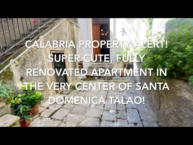 Calabria Property Alert! SUPER Cute Fully Renovated Apartment in Santa Domenica Talao! €70,000