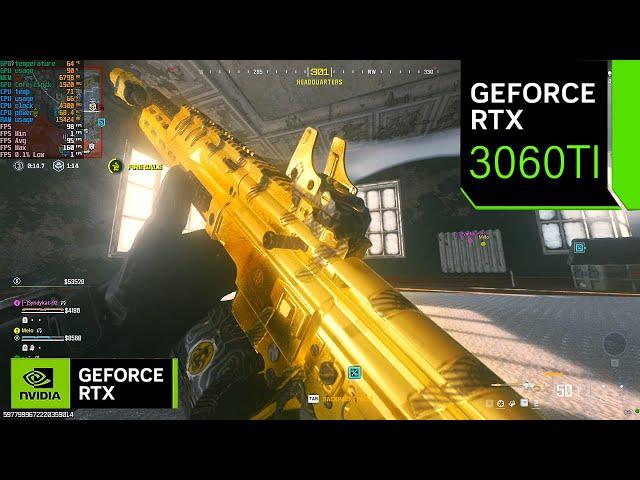 RTX 3060Ti OC + RYZEN 7 3700X | WARZONE III Benchmark | Extreme Graphics | DLSS: Quality | 1080p