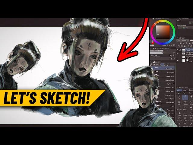 GOTH GIRL | Black Myth: Wukong【Sketch with me | ASMR | Real-time】