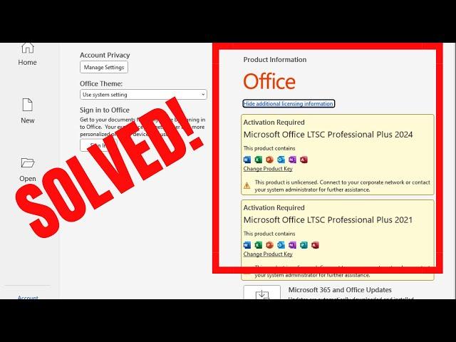 How to Remove Office 2021 Key and Fix Office 2024 Activation Issues | Fix 'License Not Found' Error