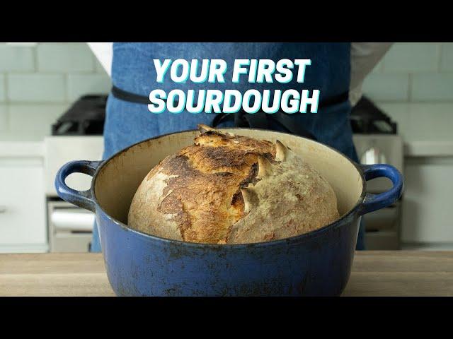 YOUR FIRST SOURDOUGH (Sourdough Bread For Complete Beginners)