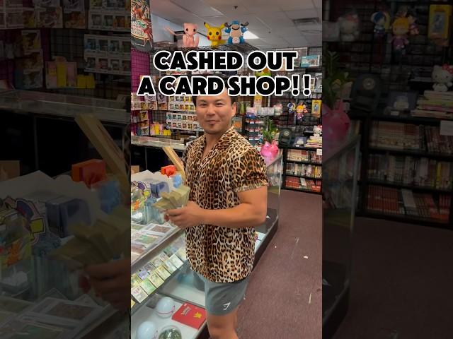 I CASHED OUT a card shop on all of their  #buyselltrade #pokemon #coinflip #cashout