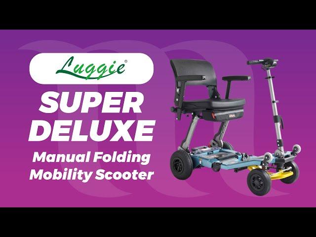 Luggie - Super Deluxe - An overview of this manual folding travel scooter