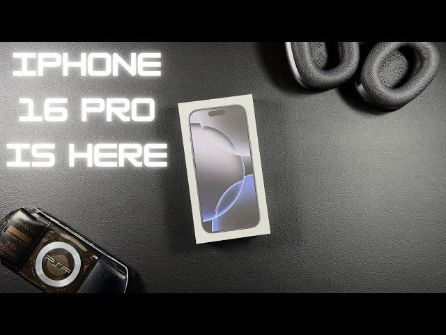 iPhone 16 Pro Black Titanium Unboxing - 15 Pro Size Comparison IPHONE RELEASE DAY