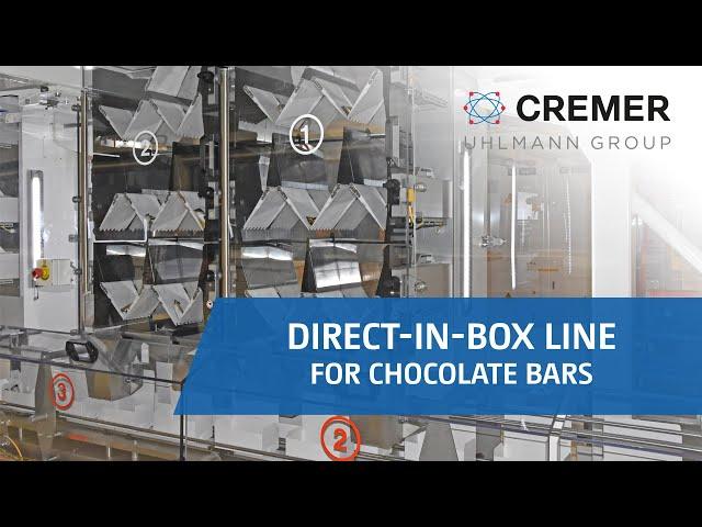 Cremer - Direct-in-Box line for chocolate bars