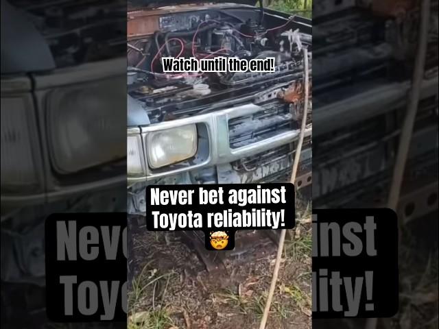Never bet against Toyota reliability!  #toyota