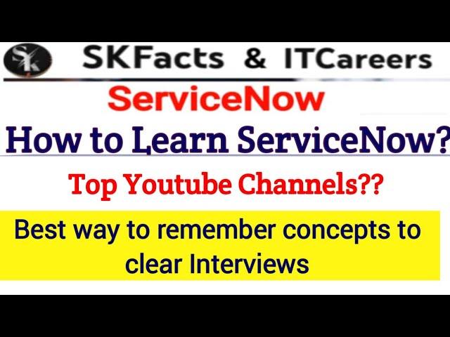 How to Learn ServiceNow developer course #servicenow #skfacts