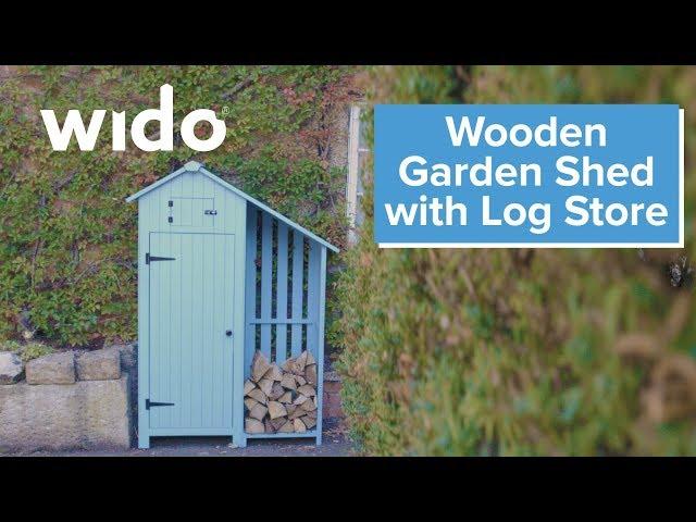 Wido Wooden Garden Shed and Log Store (SHEDLS)