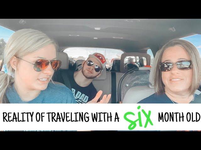 REALISTIC ROAD TRIP WITH A 6 MONTH OLD BABY + MUKBANG/HAUL | brittandfam