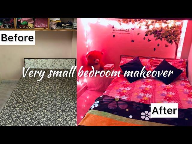 Small Bedroom Makeover in low budget|Indian Bedroom Makeover