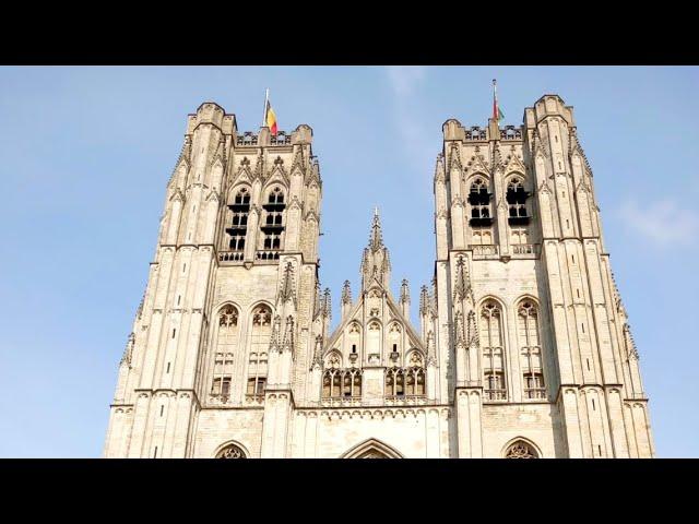  THE AMAZING CHURCH OF ST. MICHAEL AND ST. GUDULA CATHEDRAL ( BRUSSELS BELGIUM)