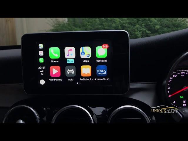 Mercedes-Benz NTG 5.0 CarPlay Retrofit Demonstration Unique Auto Developments