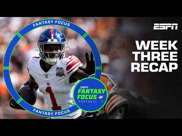 Week 3 Recap + Top Performers | Fantasy Focus 