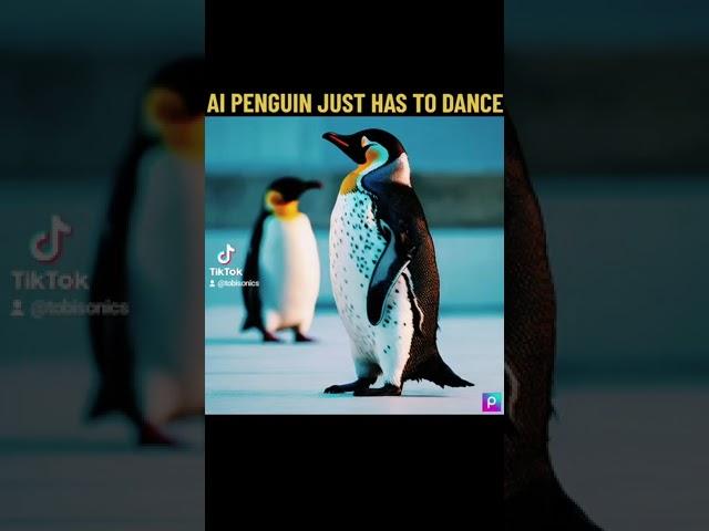AI Generated Dancing Pengiun #aigenerated #aivideo #tobisonics