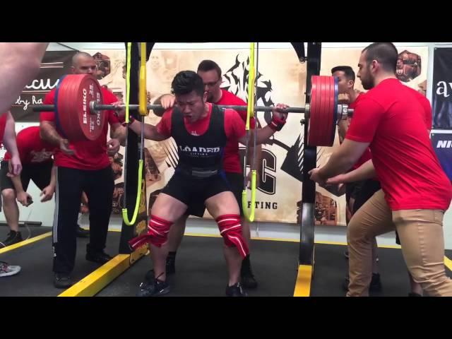 Linus Lim - Squat - 322.5kg (711lbs) @ 82.35kg (181lbs) - 2015 GPC Perth Cup