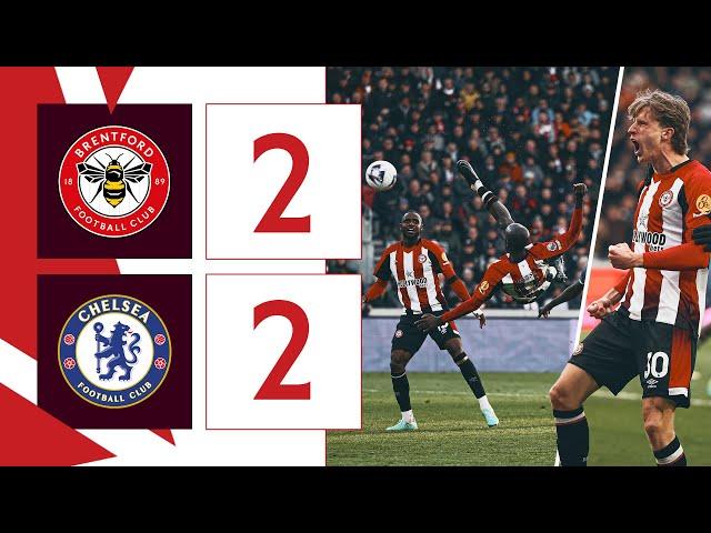 WISSA scores WONDERGOAL in derby day draw  | Brentford 2-2 Chelsea | Premier League Highlights