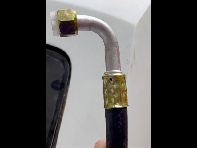 Crimped heater lines? Using AC fittings for a cleaner install