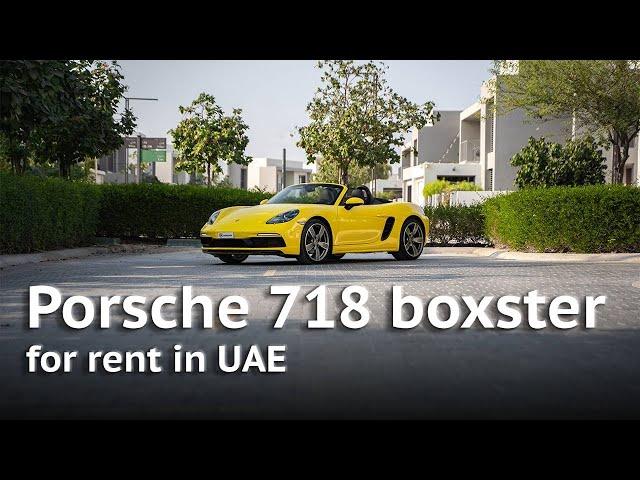 Porsche 718 Boxster for rent in Dubai