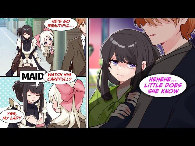 [Manga Dub] She is in love with me, so she has her maid watch me, but she doesn't know... [RomCom]