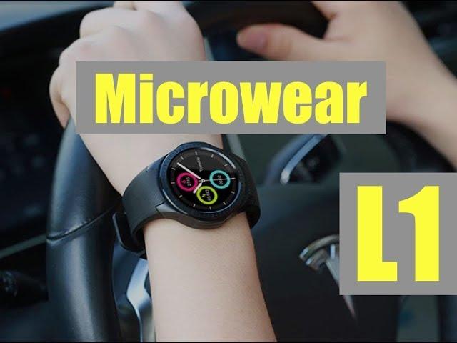 Microwear L1 Smartwatch Phone |  SMARTWATCH UNDER $50 - BLUETOOTH CALLS/SMS