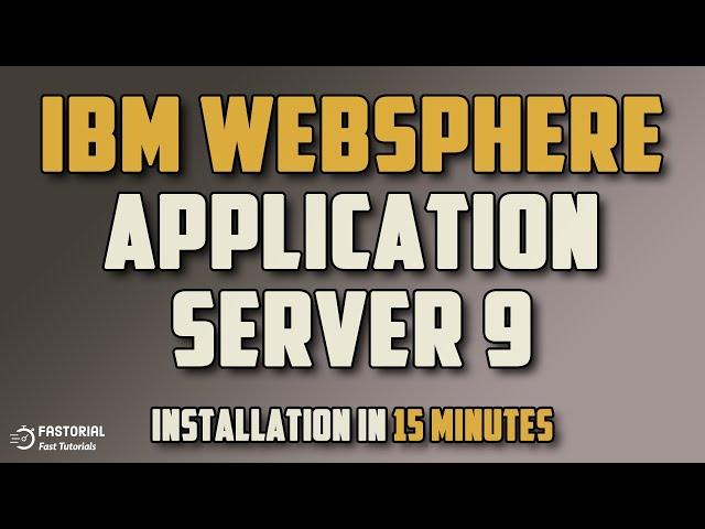 IBM Websphere Application Server 9 Installation | 15 Minutes