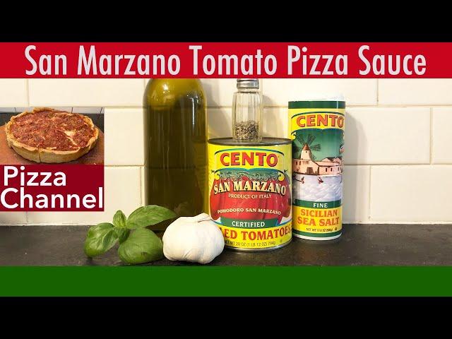 Easy Pizza Sauce with San Marzano Tomatoes