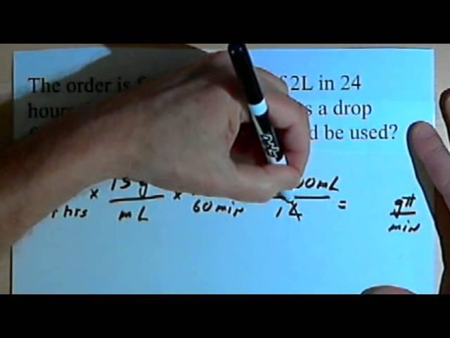 Drug Calculations - IV drip rate