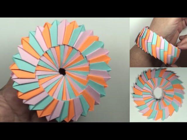 DIY/Origami Bracelet Anti-Stress toy /tutorial/ Оригами Браслет Антистресс игрушка