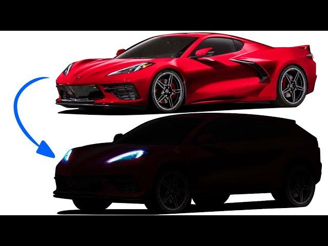 Designer re-designs the Corvette C8 into an SUV: MADNESS?