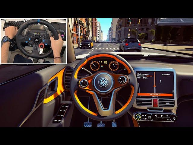 Fastest Taxi Driver in the City Part 1 - Taxi Life: A city driving simulator gameplay | Logitech G29