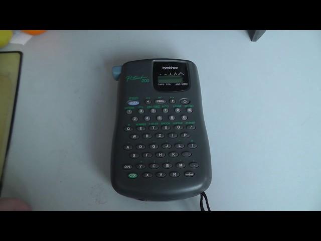 How to use Brother P-touch PT-200 label printer