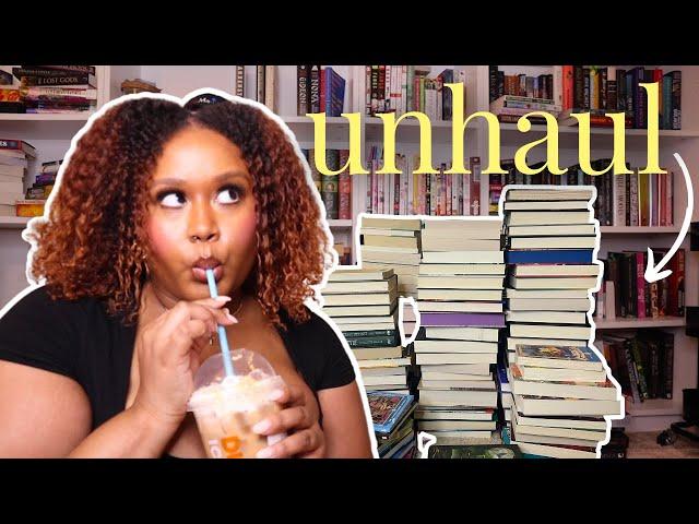 my BIGGEST UNHAUL EVER 150+ Books  | Clear the Shelves 