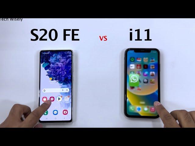 SAMSUNG S20 FE vs iPhone 11 in 2023 - Speed Test