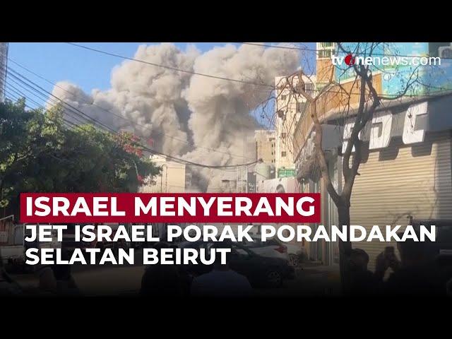 Serangan Intens Israel di Pinggiran Selatan Beirut Pada Minggu Pagi | OneNews Update