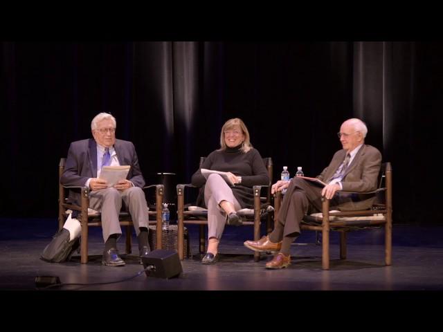 Wendell Berry,  Wes Jackson, and Mary Berry at the 36th Annual E. F. Schumacher Lectures