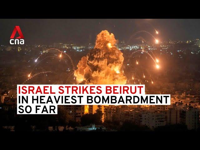 Israel strikes Beirut in heaviest bombardment so far