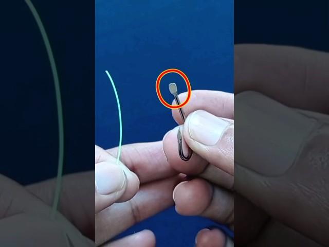 Simplest Hook Knot Technique - How To Tie A Hook