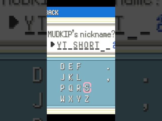 How to cause a typo in Pokemon