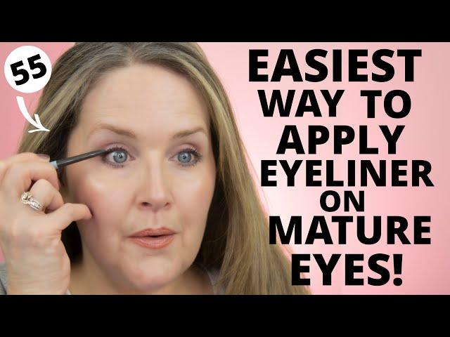 Applying Eyeliner for Mature Eyes | This Eyeliner is a GAME CHANGER for Women Over 50!!