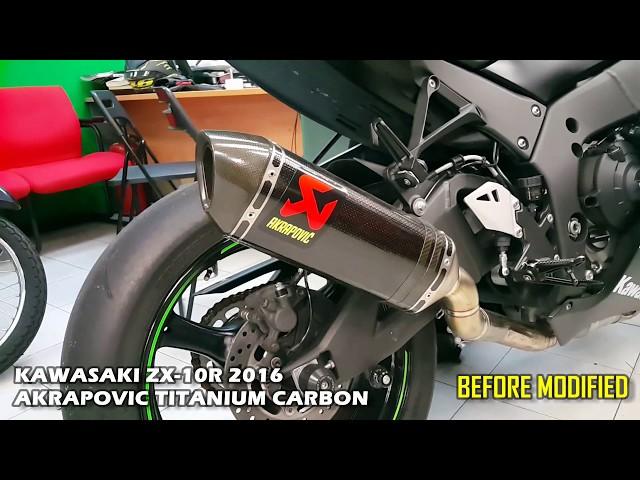 Kawasaki ZX-10R with Akrapovic Titanium Carbon Modified Exhaust by Ayah Pong