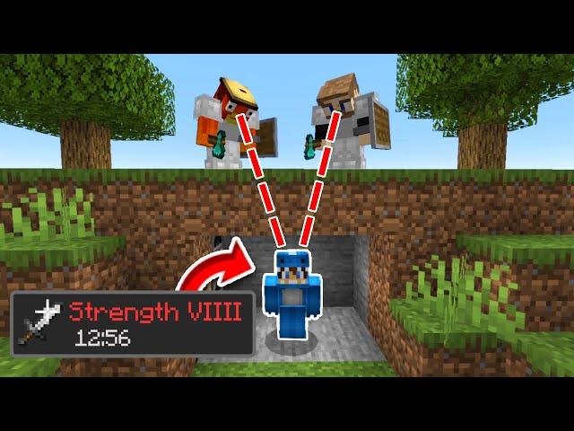 Minecraft Manhunt But Hunters Looking at Me Increases My Damage...
