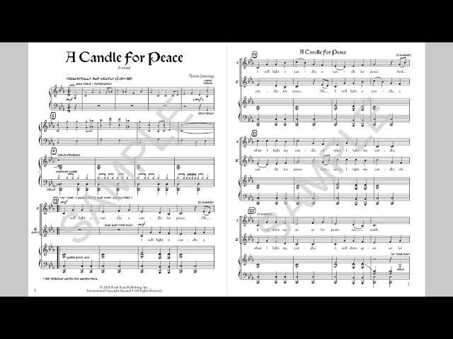 A Candle For Peace - MusicK8.com Singles Reproducible Kit