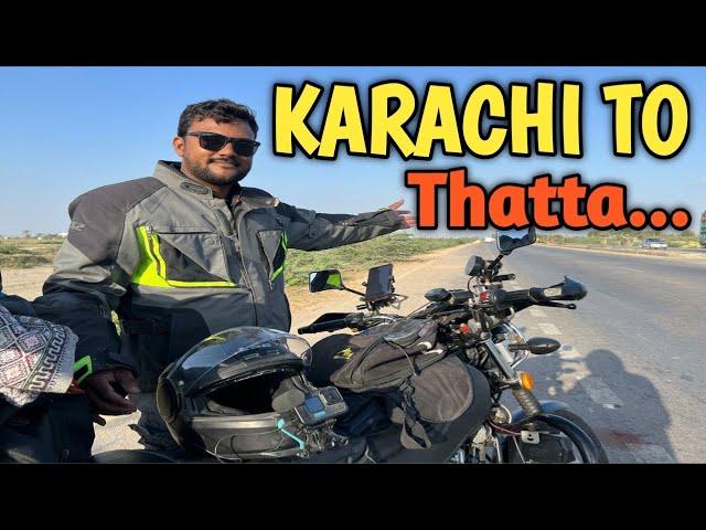 Karachi to Thatta | Karachi to Kala pahar | moto vlog | part#01@jameelshahtraveler4056