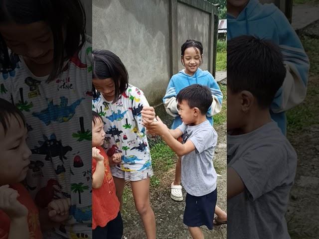 two cute brothers fight each other but his sister help him to stop Fighting