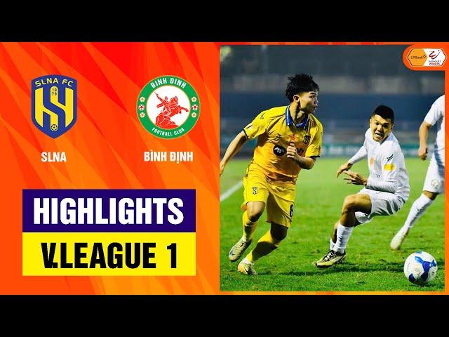 Highlights: SLNA - Bình Định | Bắn phá liên tục, trừng phạt sai lầm