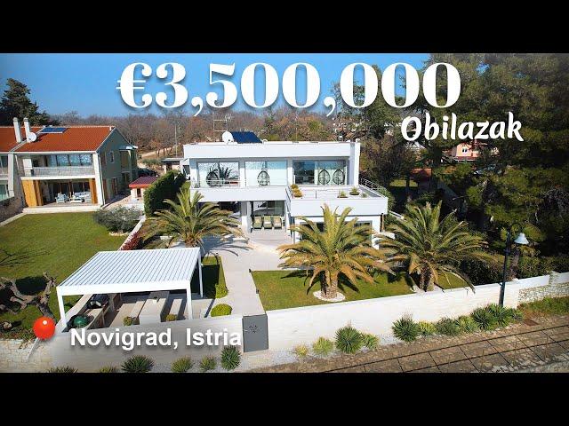 Obilazak €3.5M impozantne vile u Novigradu s vlastitim izlazom na plažu